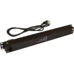 Блок распределения питания LANMASTER TWT-PDU19-10A8P-3.0 (10А, горизонтальное, 8xSchuko, базовые, Schuko, 3м)