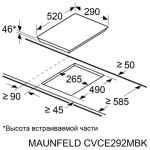 Варочная поверхность Maunfeld CVCE292MBK2
