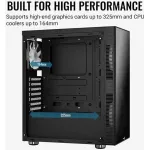 Корпус Aerocool Python-G Black (Midi-Tower, 2xUSB3.0)