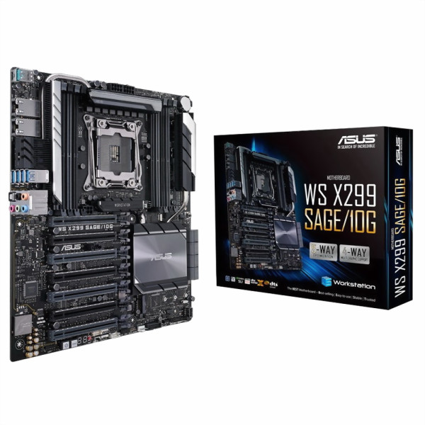 Материнская плата ASUS WS X299 SAGE/10G (LGA2066, Intel X299, xDDR4 DIMM, CEB, RAID SATA: 0,1,10,5)