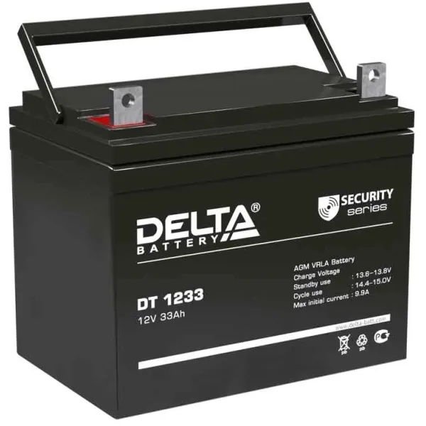 Батарея Delta DT 1233 (12В, 33Ач)