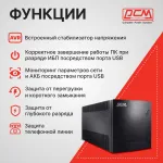 ИБП Powercom RPT-1500AP (интерактивный, 1500ВА, 900Вт, 6xIEC 320 C13 (компьютерный))