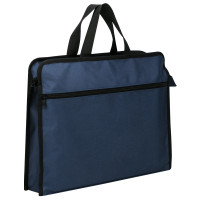 Папка-портфель Deli 63753BLUE (2 отделений, A4, текстиль, синий) [63753BLUE]