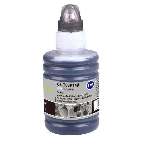 Чернила Cactus CS-T03P14A (черный пигментный; 140мл; Epson M1100, M1120, M1170, M2140, M2170)