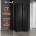 Холодильник Weissgauff WSBS 500 Inverter (No Frost, A+, 2-камерный, Side by Side, инверторный компрессор, черный)