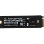 Жесткий диск SSD 2Тб Western Digital SN850X (2280, 7300/6600 Мб/с, 1100000 IOPS, PCIe 4.0 x4 (NVMe))