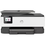 МФУ HP OfficeJet Pro 8023 (струйная, цветная, A4, 256Мб, 20стр/м, 600x600dpi, авт.дуплекс, 800стр в мес, Wi-Fi)