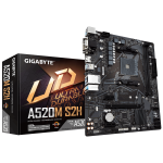 Материнская плата Gigabyte A520M S2H (AM4, AMD A520, 2xDDR4 DIMM, microATX, RAID SATA: 0,1,10)