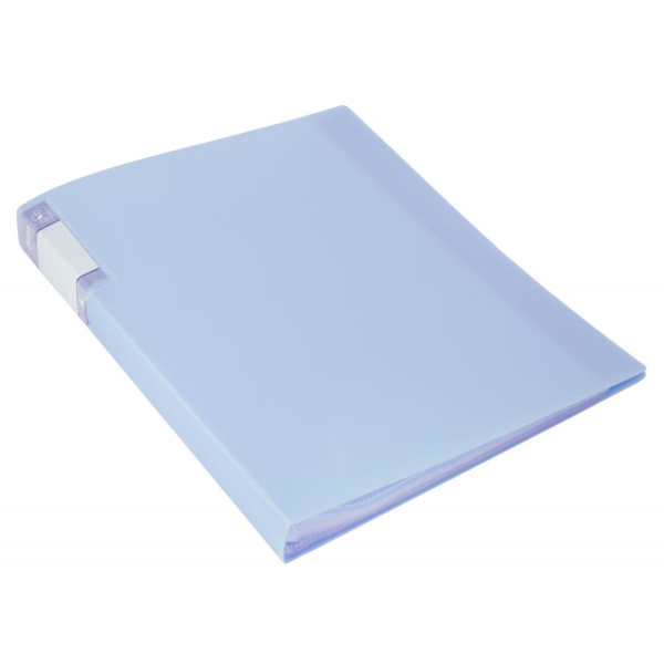 Папка Бюрократ Gems GEM60AZURE (A4, пластик, толщина пластика 0,7мм, карман торцевой с бумажной вставкой, голубой топаз)