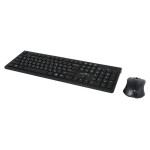 Клавиатура и мышь Oklick 250M Black USB (радиоканал, классическая мембранная, 104кл, светодиодная, кнопок 2, 1000dpi)