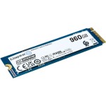 Жесткий диск SSD 960Гб Kingston (2280, 7000/1300 Мб/с, 47000 IOPS, PCIe 4.0 x4 (NVMe), для сервера)