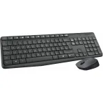 Клавиатура и мышь Logitech MK235 Wireless Keyboard and Mouse Black USB (классическая мембранная, 101кл, светодиодная, кнопок 2, 1000dpi)