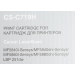 Тонер-картридж Cactus CS-C719H (черный; 6400стр; MF5840dni-Sensys, MF5880dni; LBP6300i, 6650i)