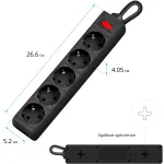 Сетевой фильтр Defender ES 1.8 (1,8м, 5xEURO, 2,2кВт)
