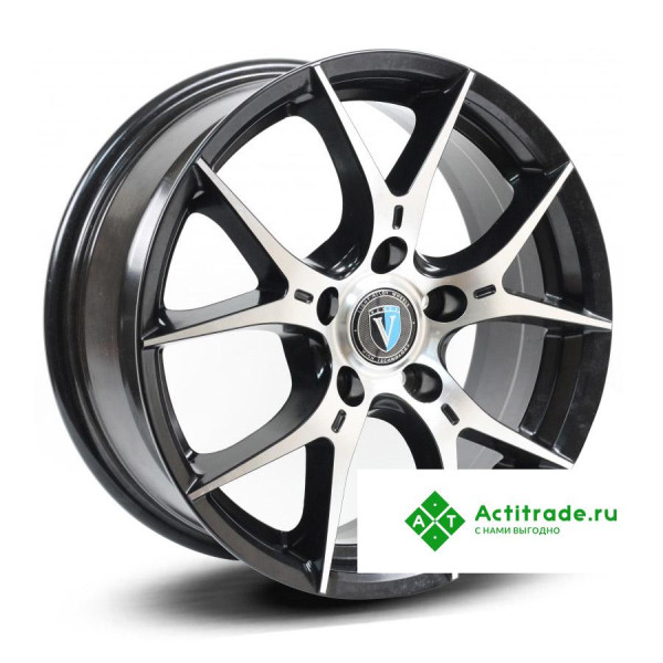 Venti 1617 R16/6.5J PCD 5x114,3 ET 40 ЦО 67,1 черный с полированной лицевой поверхностью