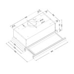 Вытяжка Evelux Tel 60 W