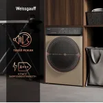 Стиральная машина Weissgauff WM 59411(59.5x85x56см, фронтальная, макс:11кг, 1400об/мин, золотистый)