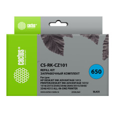 Заправочный набор Cactus CS-RK-CZ101 (черный; 30мл; HP DJ 2515, 3515) [CS-RK-CZ101]