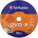 Диск DVD-R Verbatim (4.7Гб, 16x, bulk, 50)