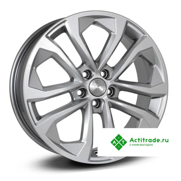 Скад Тукан R17/7J PCD 5x100 ET 45 ЦО 67,1 насыщенный серебристый