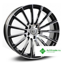 RST R049 R19/8J PCD 5x112 ET 43 ЦО 66,6 черный с полированной лицевой поверхностью