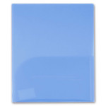 Папка-уголок Бюрократ -E570BLU (A4, пластик, толщина пластика 0,18мм, вкладышей 2, синий)
