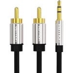 Кабель Vention (2RCA (m), mini jack 3.5 mm (m))