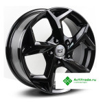 RST R066 R16/6.5J PCD 5x112 ET 46 ЦО 57,1 черный глянцевый