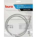 Патч-корд Buro UTP-6-1M-G (RJ-45 (m), RJ-45 (m), алюминий омедненный, 1м, 4пары, UTP)