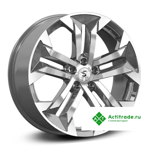 Premium Series КР015 Jetour Dashing R19/7.5J PCD 5x108 ET 38 ЦО 60,1 темно - серый глянцевый с полированной лицевой поверхностью