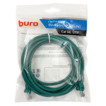 Патч-корд Buro 1428206 (RJ-45 (m), RJ-45 (m), алюминий омедненный, 3м, 5E, 4пары, UTP)