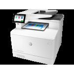 МФУ HP Color LaserJet Enterprise MFP M480f (лазерная, цветная, A4, 2048Мб, 27стр/м, 600x600dpi, авт.дуплекс, 4'800стр в мес, RJ-45, USB)