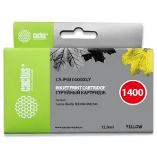 Чернильный картридж Cactus CS-PGI1400XLY (желтый пигментный; 12стр; MB2050, MB2350, MB2040, MB2340) [CS-PGI1400XLY]