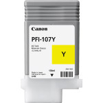 Чернильный картридж Canon PFI-107Y (желтый; 130стр; 130мл; iP F680, 685, 780, 785)