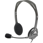 Гарнитура Logitech Stereo Headset H110 (оголовье, 3.5 мм, 1.8м, накладные, 2 x mini jack 3.5 mm)