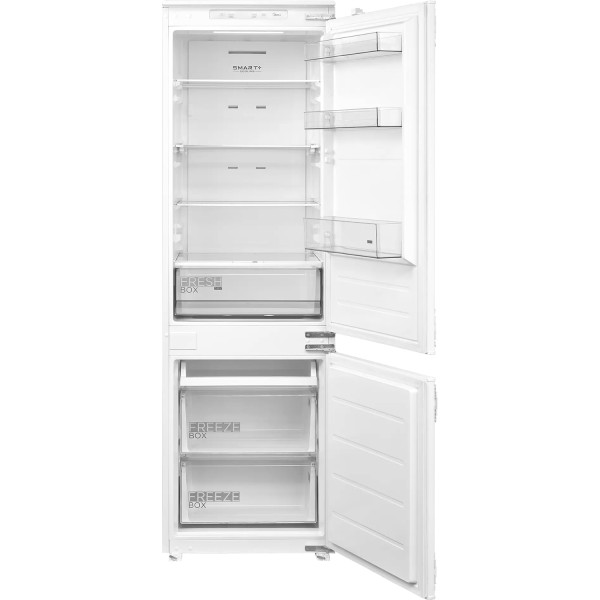 Холодильник полностью встраиваемый Midea MDRE368FGE01 (A++, 2-камерный, 540x1785x550см, белый)