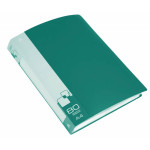 Папка Бюрократ -BPV80GRN (A4, пластик, толщина пластика 0,8мм, карман торцевой с бумажной вставкой, зеленый)