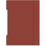 Папка-скоросшиватель Бюрократ -PS20BROWN (A4, прозрачный верхний лист, пластик, коричневый)