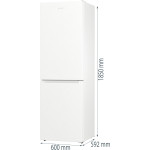 Холодильник Gorenje NRK619EEW4 (No Frost, A++, 2-камерный, объем 320:210/110л, 600x1 850x592см, белый)