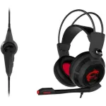 Гарнитура MSI DS502 (оголовье, с проводом, 2м, полноразмерные, USB, 405г)