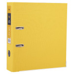 Папка-регистратор Deli EB20150 (A4, полипропилен/бумага, сменный карман на корешке, ширина корешка 75мм, желтый)