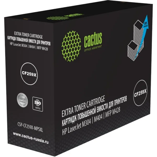 Тонер-картридж Cactus CSP-CF259X-MPSXL (черный; 20000стр; LJ M304, M404, M406, MFP M428, M429, M430)