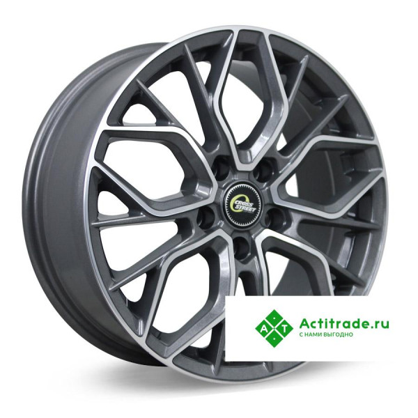 Cross Street CR-19 R17/7J PCD 5x108 ET 40 ЦО 54,1 антрацитовый с полированной лицевой поверхностью