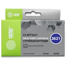 Чернильный картридж Cactus CS-EPT2621 (черный; 19,2стр; Expression Home XP-600, 605, 700, 800) [CS-EPT2621]