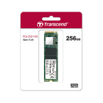 Жесткий диск SSD 256Гб Transcend MTE110S (2280, 1600/1100 Мб/с, 250000 IOPS, PCIe 3.0 x4 (NVMe), для ноутбука и настольного компьютера)