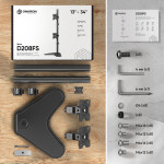 Кронштейн для мониторов ONKRON D208FS