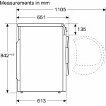 Сушильная машина Bosch WQB245B0ME (конденсационная, A+++, макс.загрузка 9 кг, тепловой насос, 14 программ, уровень шума 61 дБ)