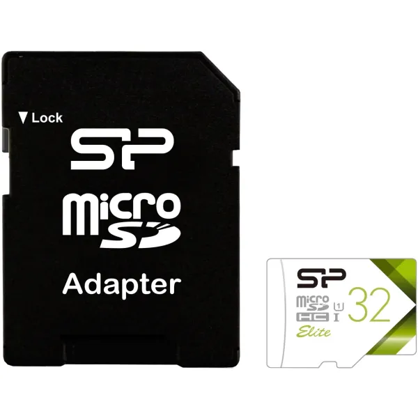 Карта памяти microSDHC 32Гб Silicon Power (Class 10, 85Мб/с, UHS-I U1, адаптер на SD)