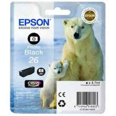 Чернильный картридж Epson C13T26114012 (фото черный; 4,7стр; XP-600, 700, 800)