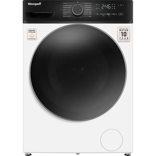 Стиральная машина Weissgauff WM 4627 Touch(60x84.7x42.5см, фронтальная, макс:7кг, 1200об/мин, защита от протечек, белый)